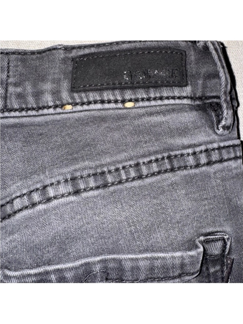 Garage Distressed Grey Skinny Women's Jeans Sz 01 - Picture 10 of 12